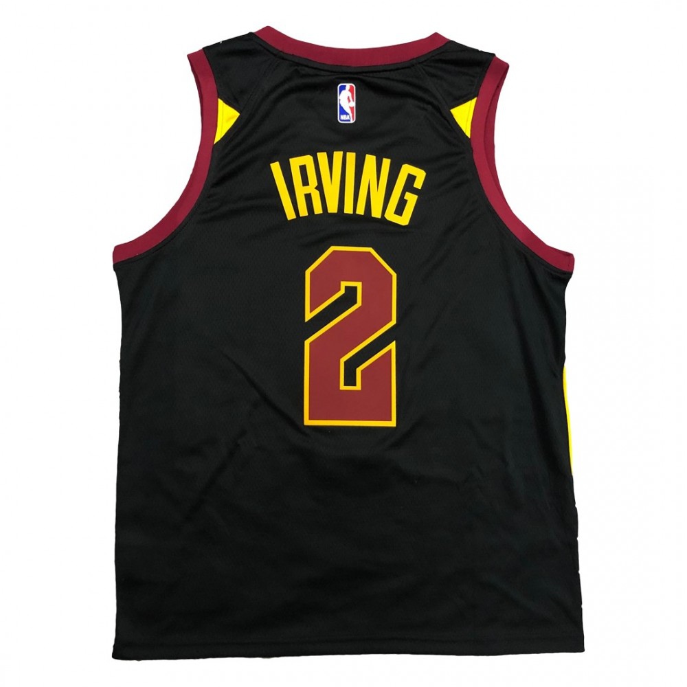 Men's Cleveland Cavaliers Kyrie Irving #2 Jordan Black Swingman Jersey - Statement Edition-Pro Kit Vault | Brand New 26/27 Sports Jerseys